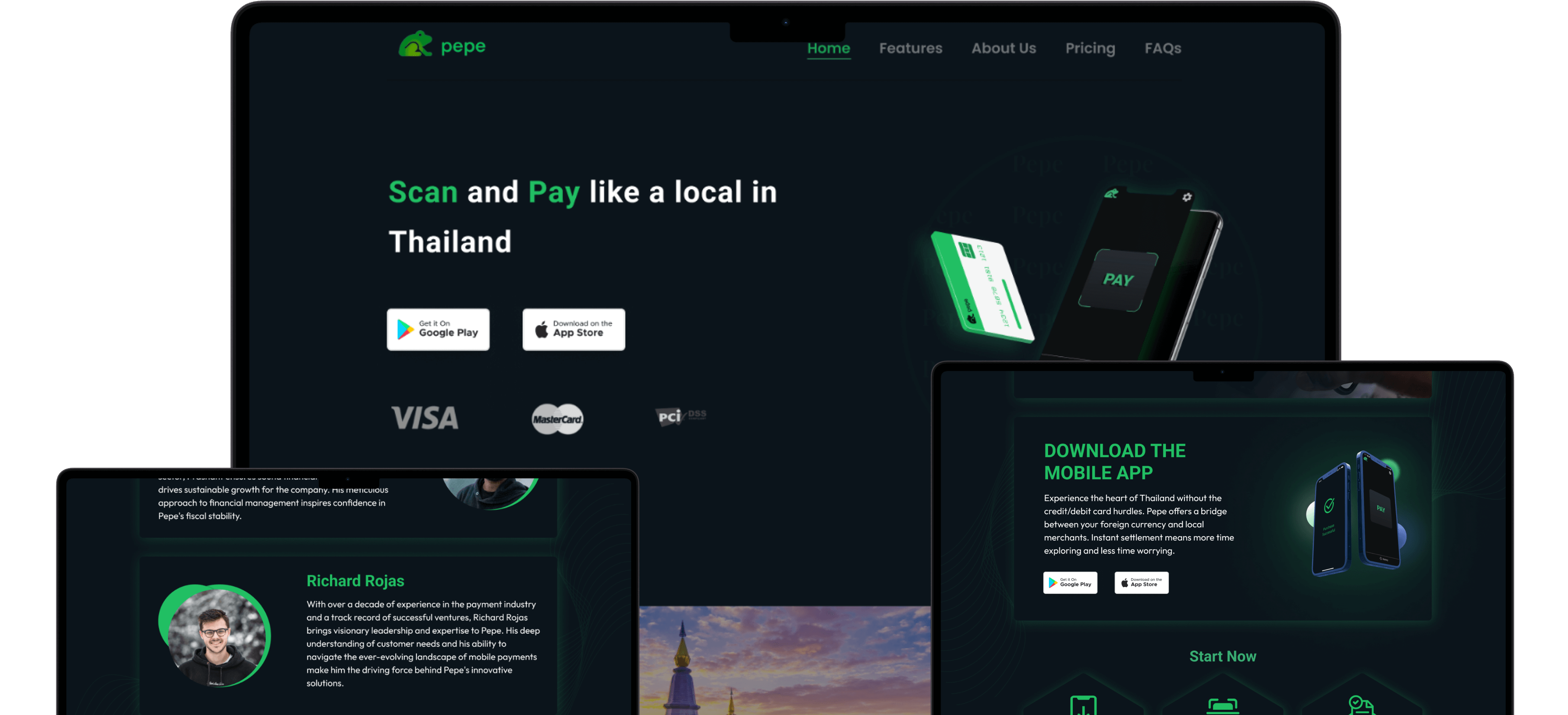 Pepe website hero image